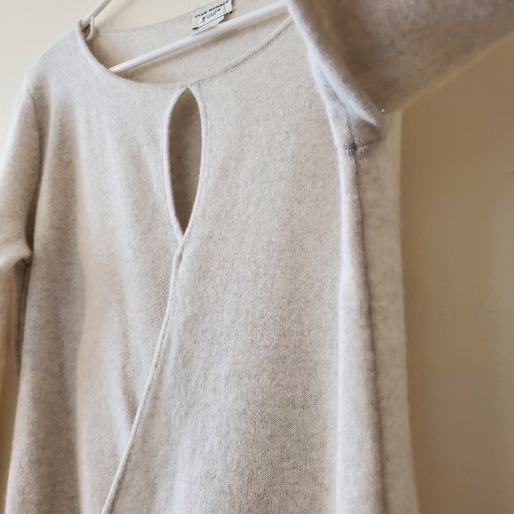 Club Monaco Cashmere Faux Wrap Top Size Medium - Picture 6 of 14